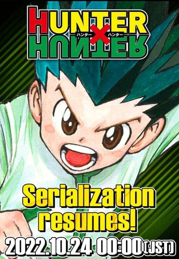 Pengumuman Manga Plus serialisasi Hunter x Hunter lanjut. (Dok. Shueisha/One Piece)