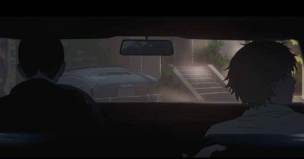 Aki dan Denji menaiki mobil ( Dok. Mappa / Chainsaw Man )