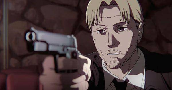 Kishibe memegang pistol ( Dok. Mappa / Chainsaw Man )