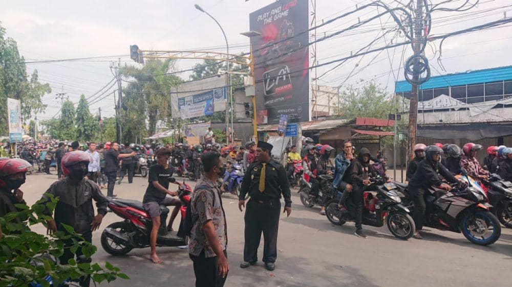 Ratusan pesilat di Kabupaten Lamongan terlibat bentrokan. Dok Istimewa