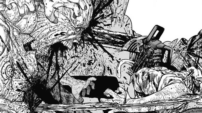 Denji vs. Enternity Devil (dok. Shueisha/Chainsaw Man)