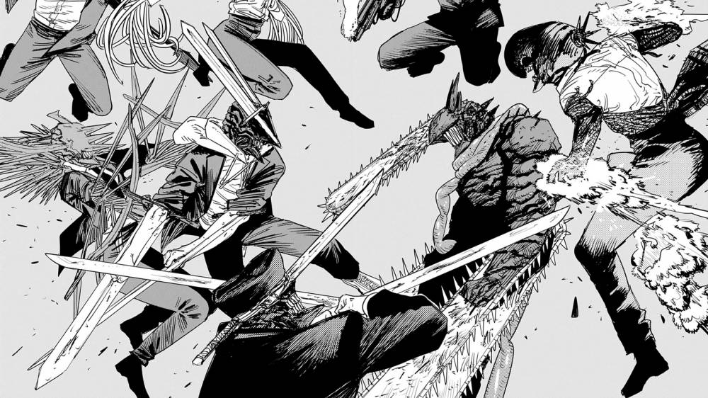 Denji vs. bawahan Makima (dok. Shueisha/Chainsaw Man)