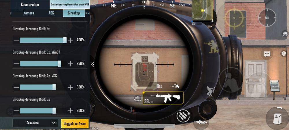 ilustrasi menembak dengan sensor gyroscope ADS (dok. Level Infinite/PUBG Mobile)