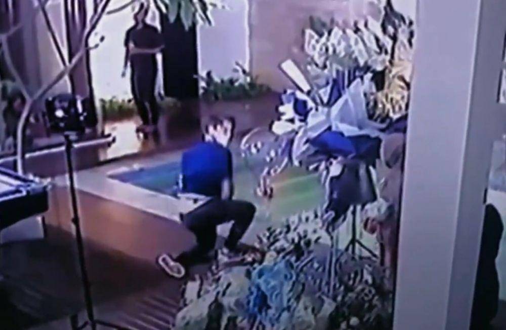 Viral video Rizky Billar lempar bola biliar ke arah Lesti Kejora (twitter.com/RajaIndotama)
