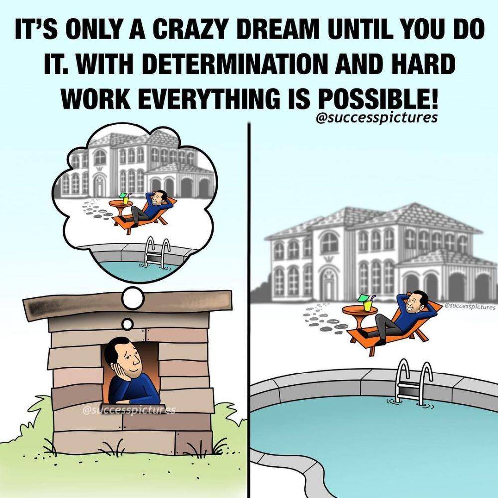 Ilustrasi motivasi kesuksesan. (instagram.com/successpictures)