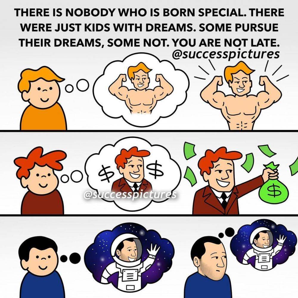 Ilustrasi motivasi kesuksesan. (instagram.com/successpictures)