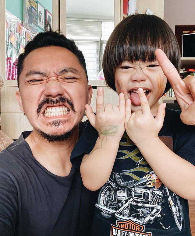 potret Anamda Omesh dan sang putra (instagram.com/dianayulestari)