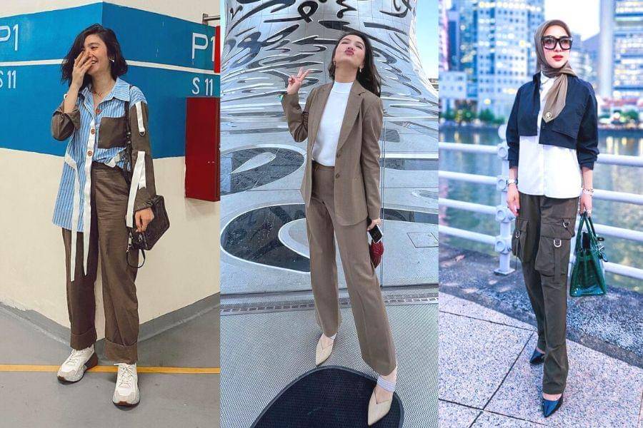 Androgyny style untuk ngantor ala seleb (instagram.com/febbyrastanty | instagram.com/ralineshah | instagram.com/princessyahrini)