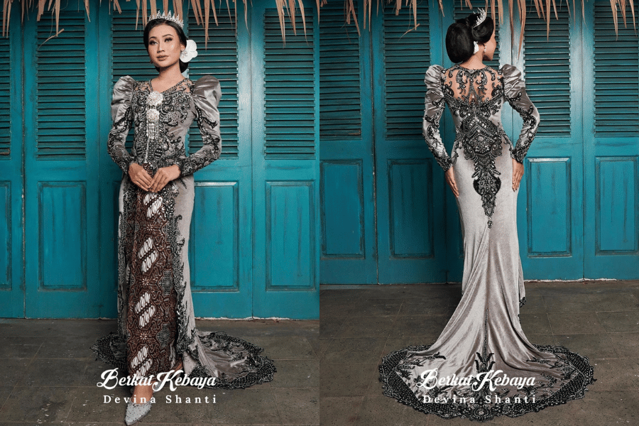 inspirasi busana wedding ala BERKAT KEBAYA by DEVINA SHANTI (instagram.com/berkatkebaya)