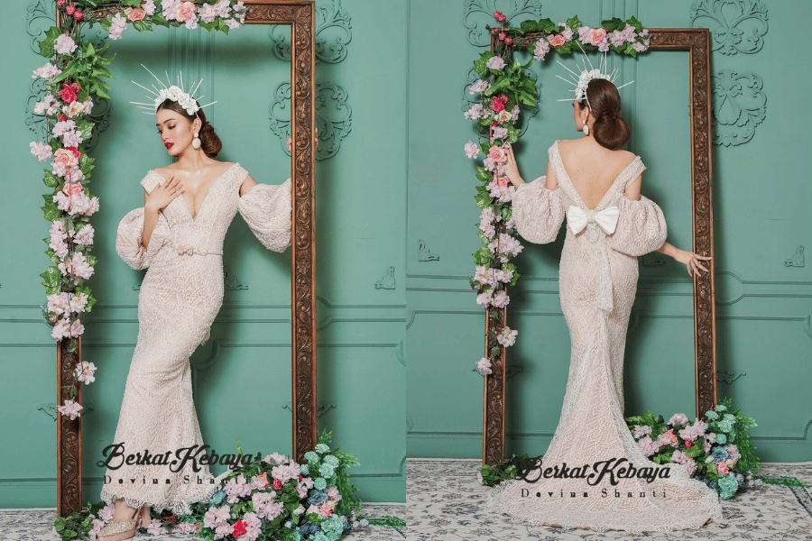inspirasi busana wedding ala BERKAT KEBAYA by DEVINA SHANTI (instagram.com/berkatkebaya)