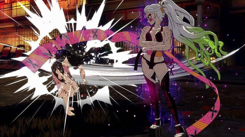 Daki di The Hinokami Chronicles. (Dok. SEGA, CyberConnect2/Demon Slayer - Kimetsu no Yaiba - The Hinokami Chronicles)