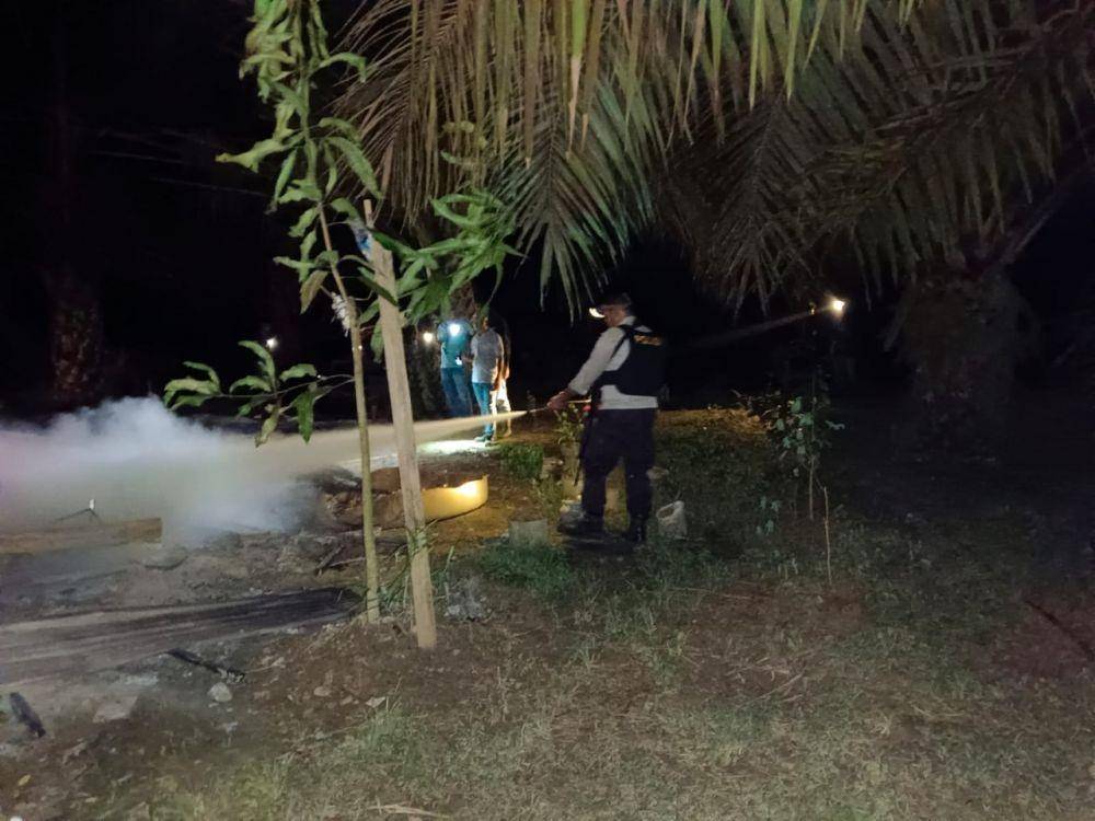 Sumur minyak peninggalan Belanda di Kabupaten Aceh Timur, terbakar. (Dokumentasi Humas Polres Aceh Timur untuk IDN Times)