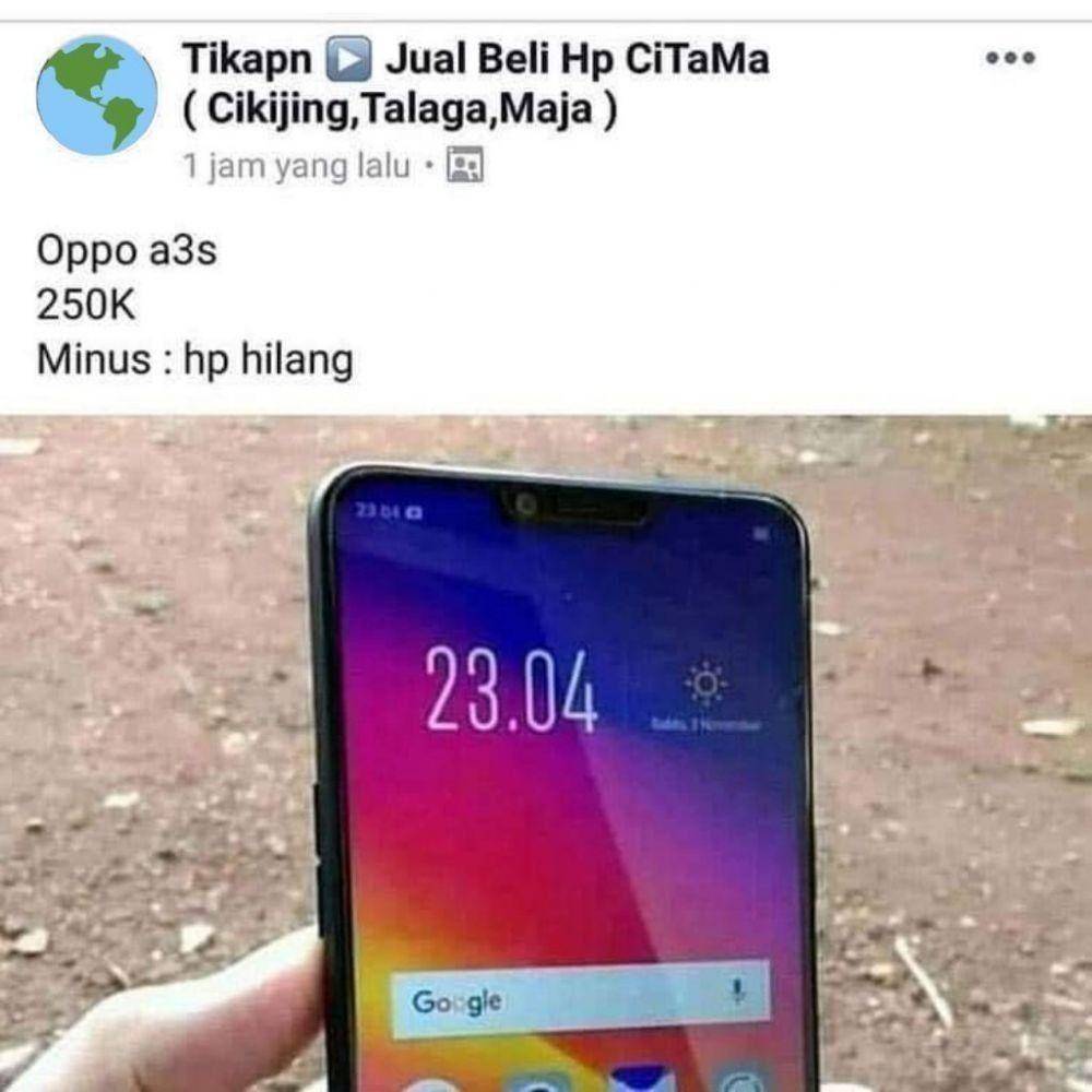 postingan jual barang rusak berat (twitter.com/txtdarionlshop)
