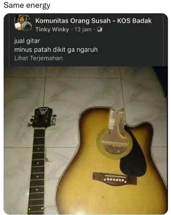 postingan jual barang rusak berat (twitter.com/kegblgnunfaedh)