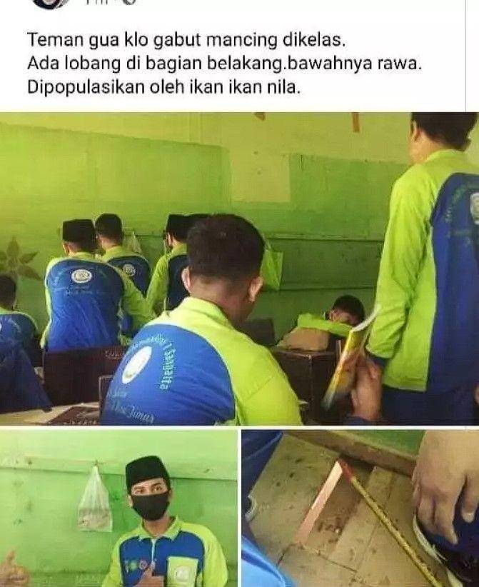 status media sosial kocak di sekolah (instagram.com/wkwkland_real)