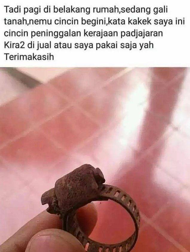 postingan jual barang rusak berat (instagram.com/onecak)
