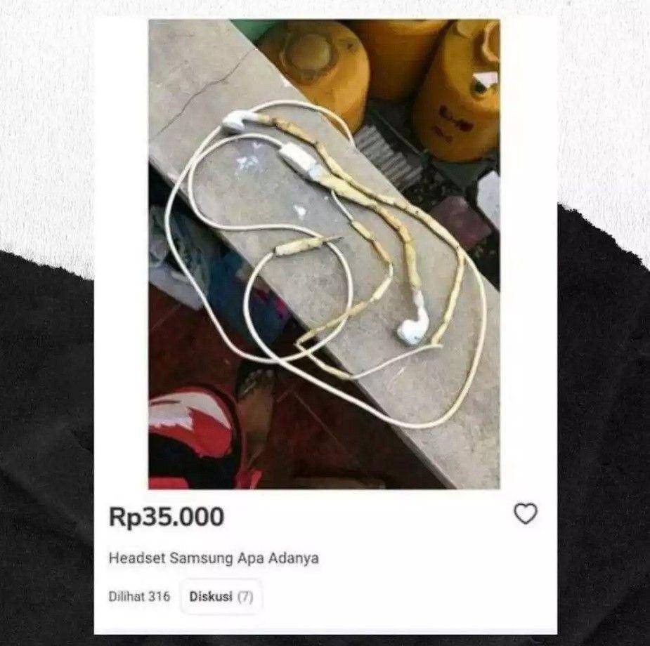 postingan jual barang rusak berat (instagram.com/newdramaolshop)