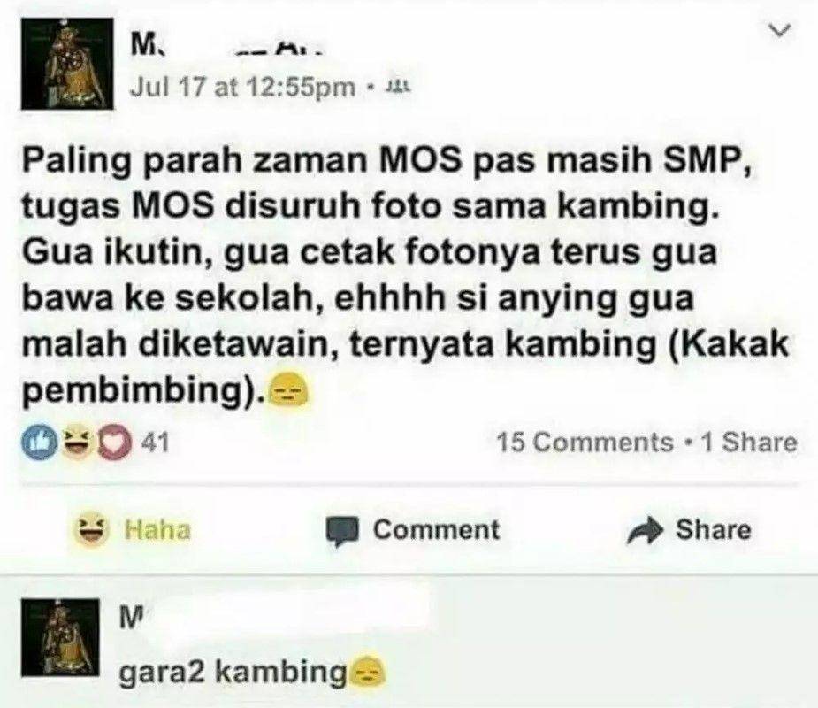 status media sosial kocak di sekolah (instagram.com/awreceh.id)