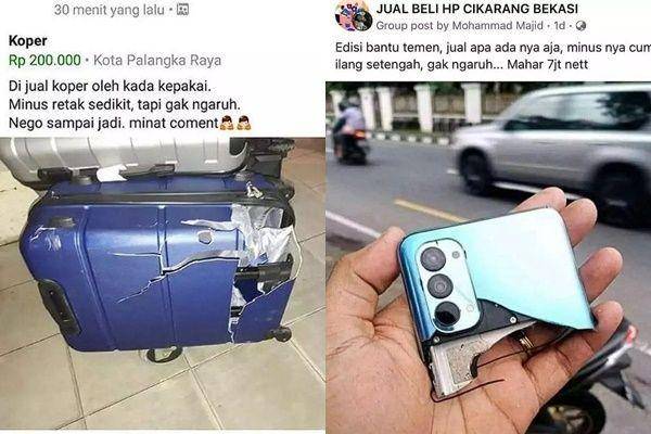 postingan jual barang rusak berat (instagram.com/drama.olshop | instagram.com/recehtapiviral)