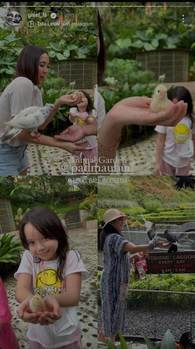 Momen Gempi dan Gisel bermain dengan hewan (instagram.com/gisel_la)