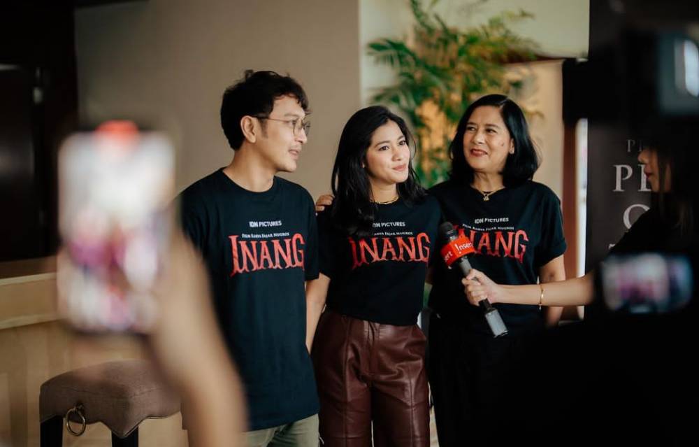 potret pemain Inang saat promosi film (instagram.com/naymirdad)