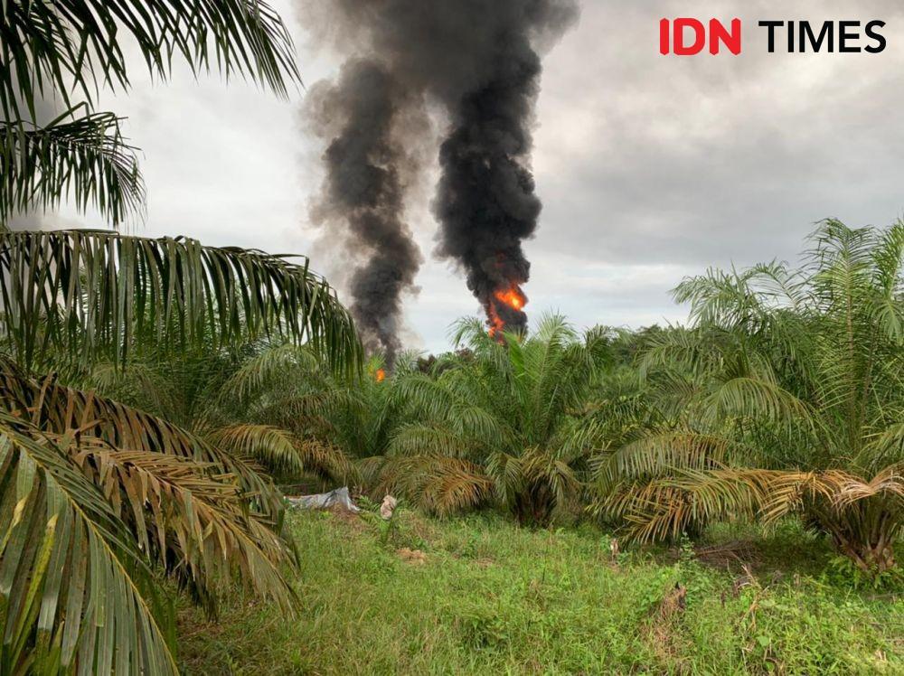 Ternyata Ada 17 Sumur Terbakar di Muba, Pemilik Lahan Kabur