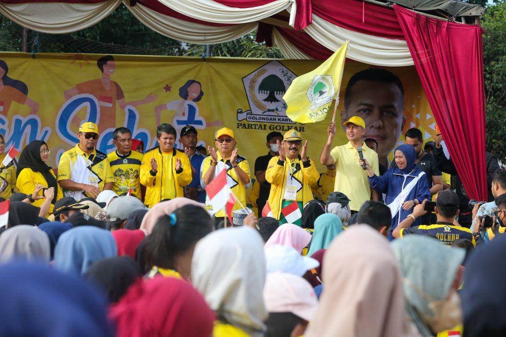 Jalan Sehat Partai Golkar Sumut (Dok. IDN Times)