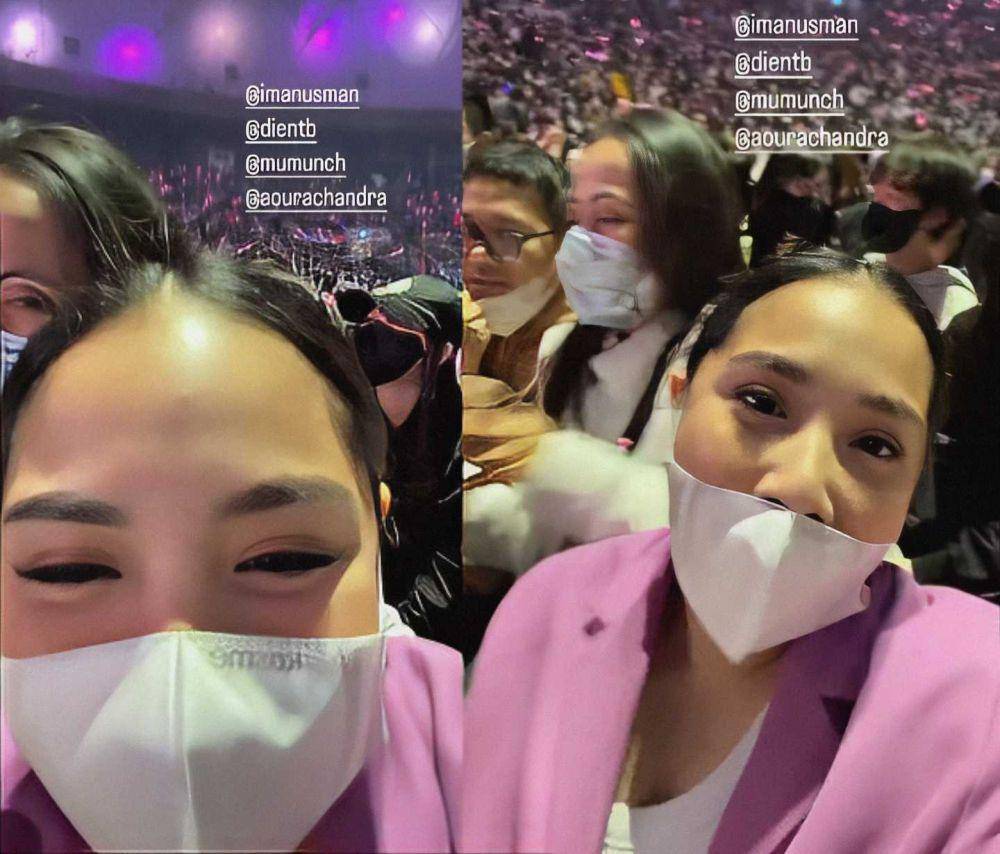 Nagita nonton BLACKPINK. (Instagram.com/raffinagita1717)