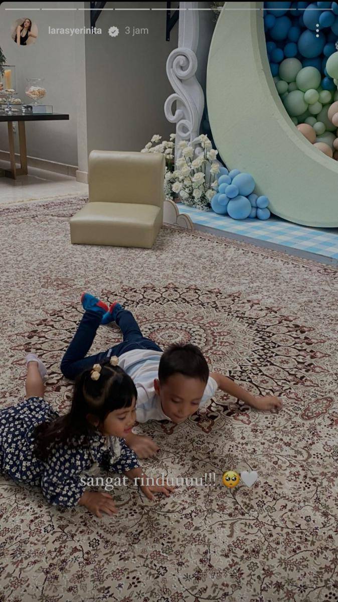 Momen aqiqah putra Laras Syerenita (instagram.com/larasyerenita)