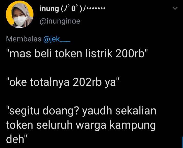 humor receh baru gajian (twitter.com/inunginoe)