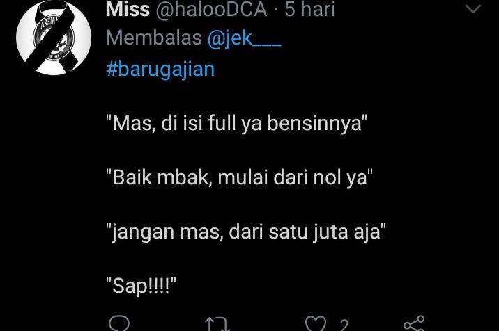 humor receh baru gajian (twitter.com/@halooDCA)