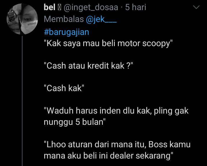 humor receh baru gajian (twitter.com/@inget_dosaa)