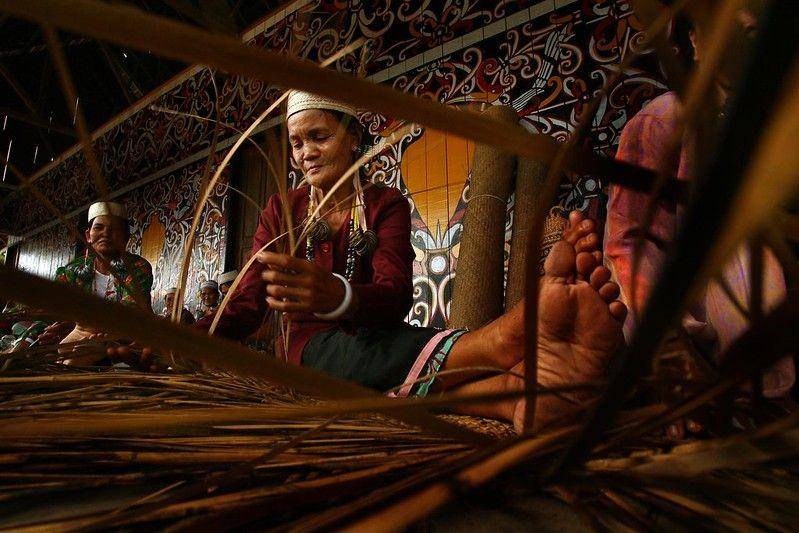Ilustrasi perempuan suku Dayak (flickr.com/unwomenasiapacific)