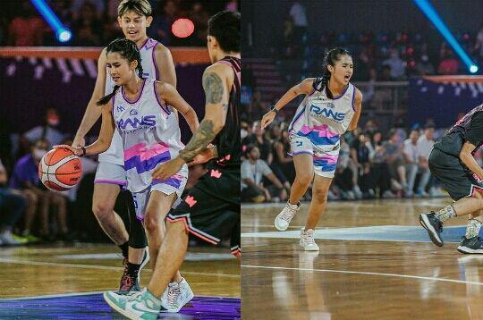 9 Potret Soraya Rasyid Bermain Basket di Media Clash, Penuh Semangat!