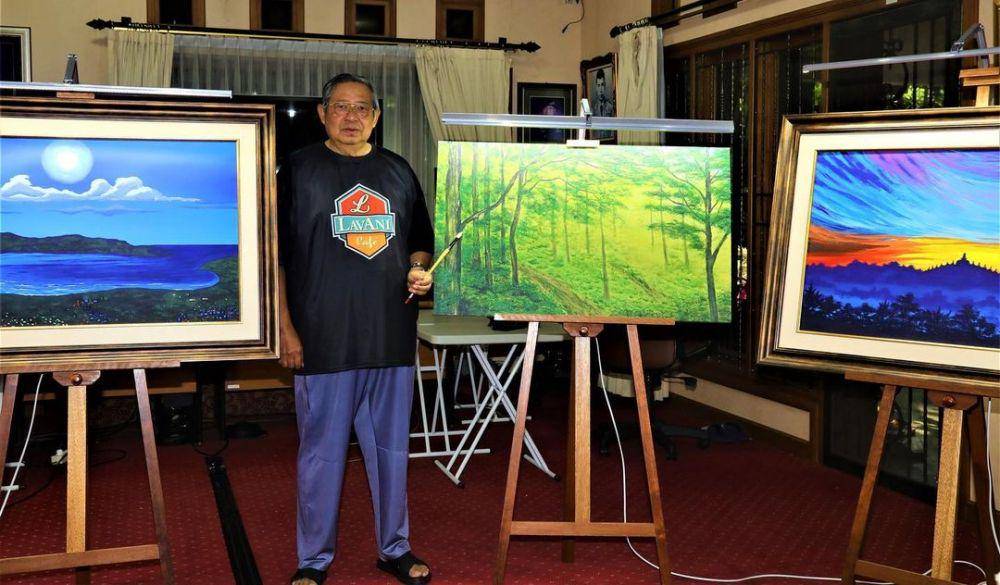SBY dan Karya Lukisnya (instagram.com/aniyudhoyono)