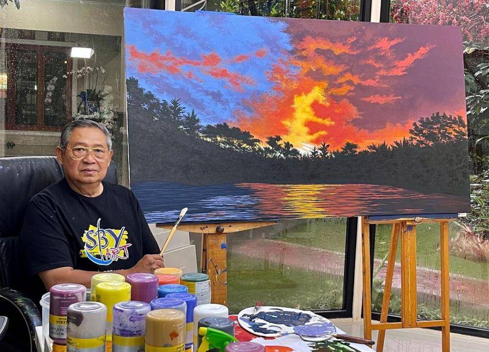 SBY dan Karya Lukisnya (instagram.com/aniyudhoyono)