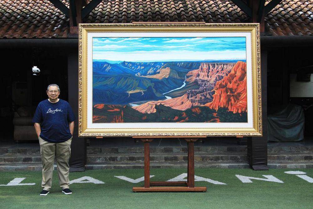 SBY dan Karya Lukisnya (instagram.com/aniyudhoyono)