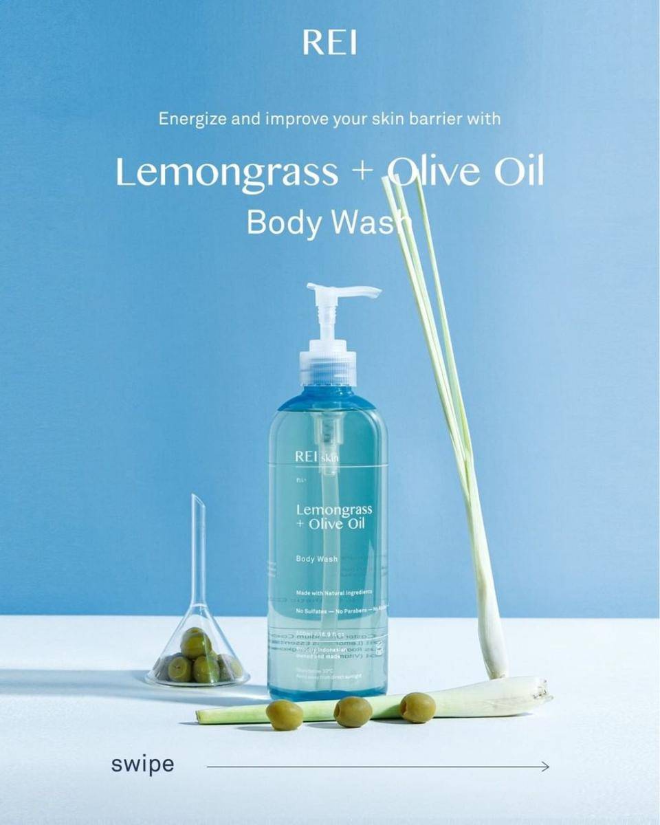 REI Skin Lemongrass and Olive Oil Body Wash (instagram.com/rei.skin)