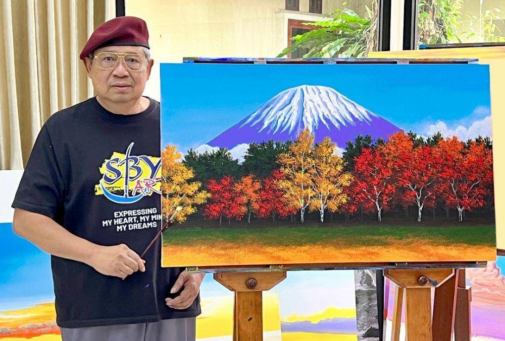 SBY dan Karya Lukisnya (instagram.com/aniyudhoyono)
