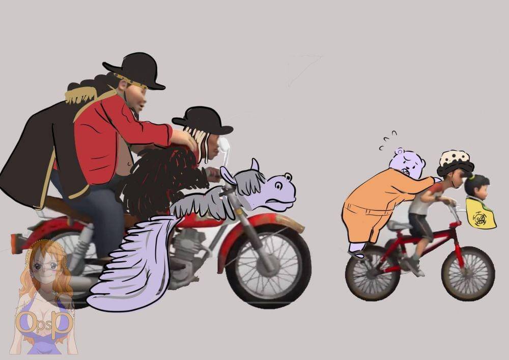 Usaha Law melindungi para kru dari kejaran Kurohige ( Dok. facebook.com/Rangears)