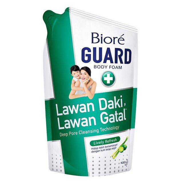 Biore Guard Anti Bacterial Body Foam Lively Refresh Ekstrak Lemongrass (kao.com)