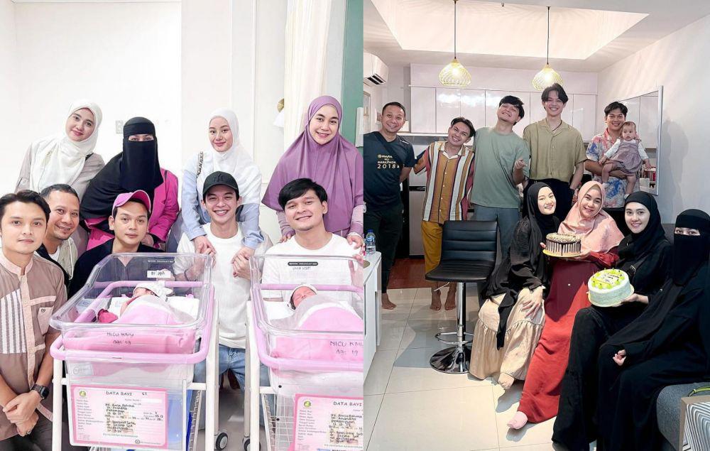 9 Potret Persahabatan Keluarga ADAM, Saling Mengunjungi!