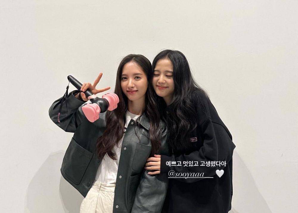 Bona dan Jisoo di konser BLACKPINK BORN PINK (instagram.com/bn_95819)