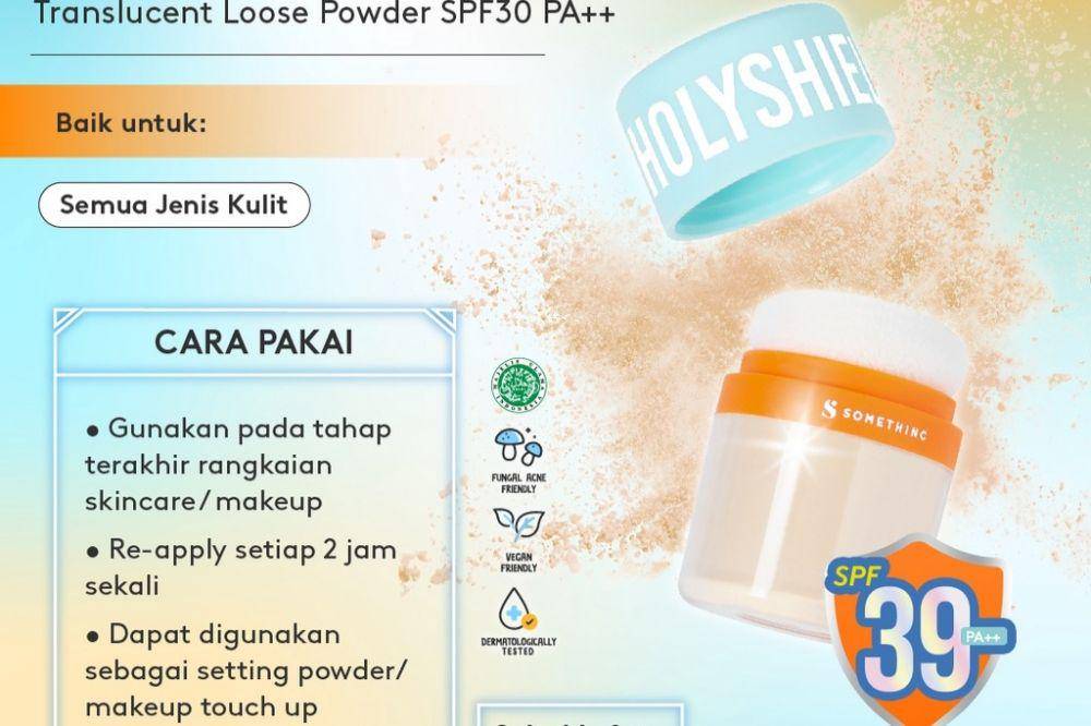 SOMETHINC No Sebum Mineral Blur Translucent Loose Powder SPF 30 PA++  (shopee.co.id/Somethinc)
