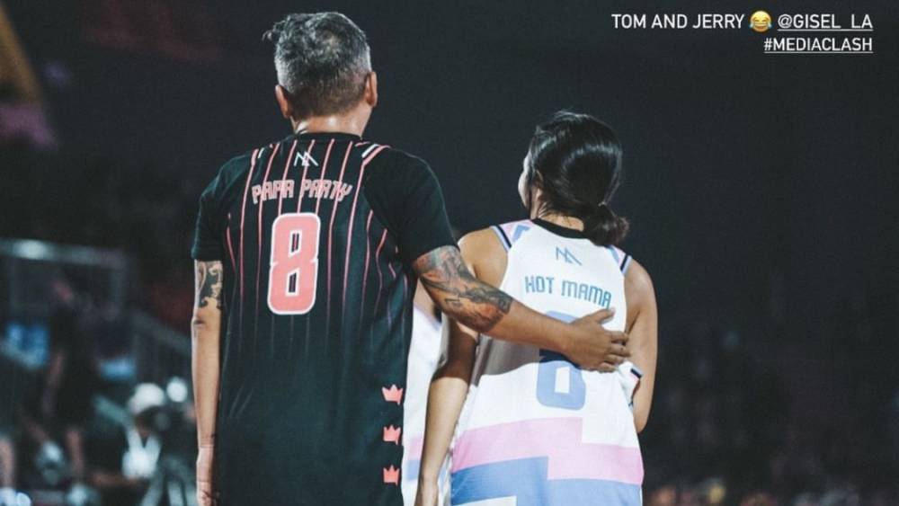 Gading dan Gisel di tanding basket Media Clash (instagram.com/gadiiing)