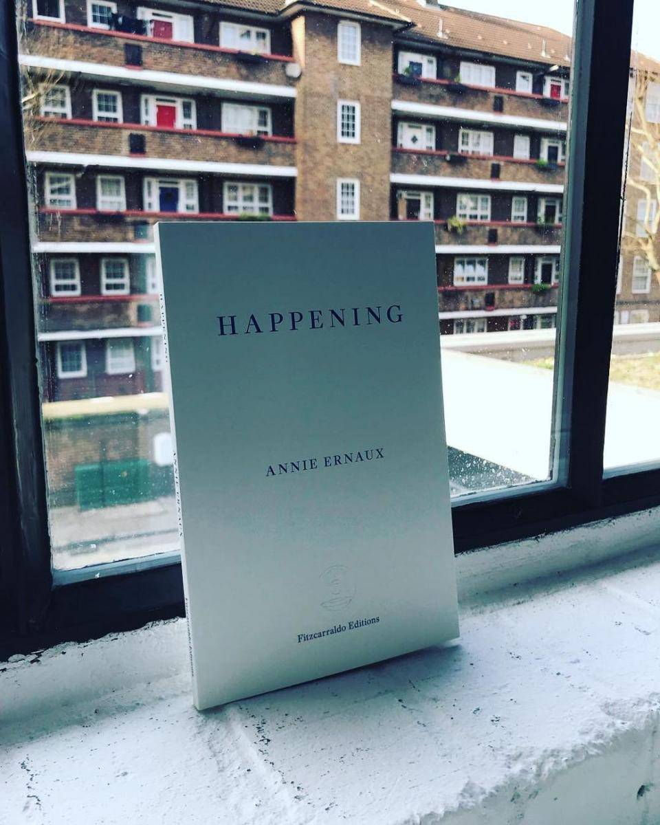 novel Happening karya  Annie Ernaux (instagram.com/fitzcarraldoeditions)