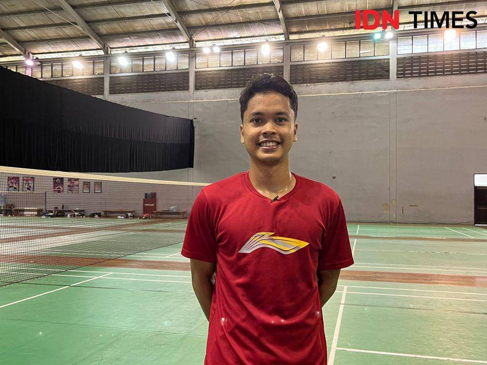 Anthony Sinisuka Ginting jelang Denmark Open 2022 (IDN Times/Margith Juita Damanik)