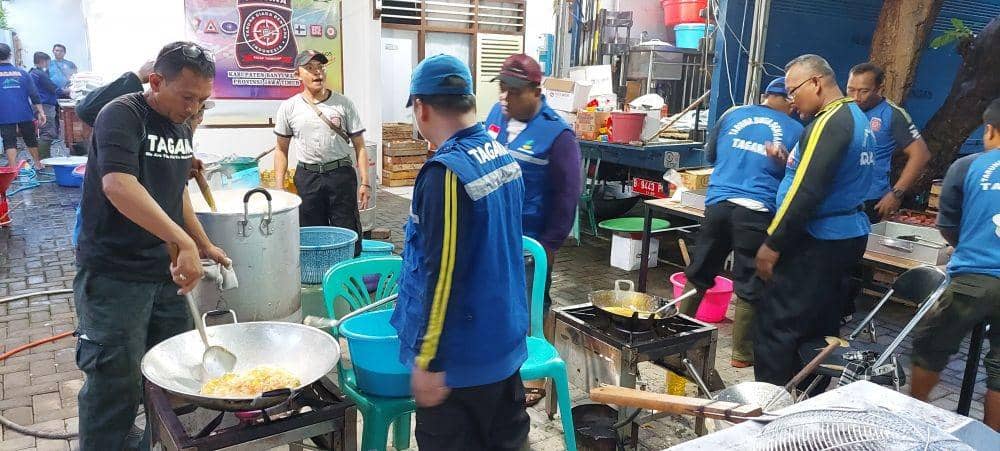 Dapur umum di Banyuwangi. (Dokumentasi Pemkab Banyuwangi)