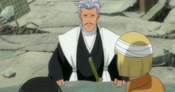 Sasakibe memperingatkan para Visored untuk meninggalkan area pertempuran ( Dok. Pierrot / Bleach )