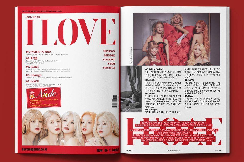 Tracklist album 'I love' (G)I-DLE (twitter.com/G_I_DLE)